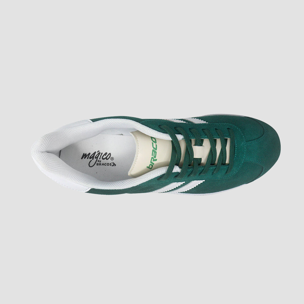 Sneakers Giselly verde para mujer