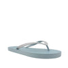 Sandalias flats Copacabana plateado