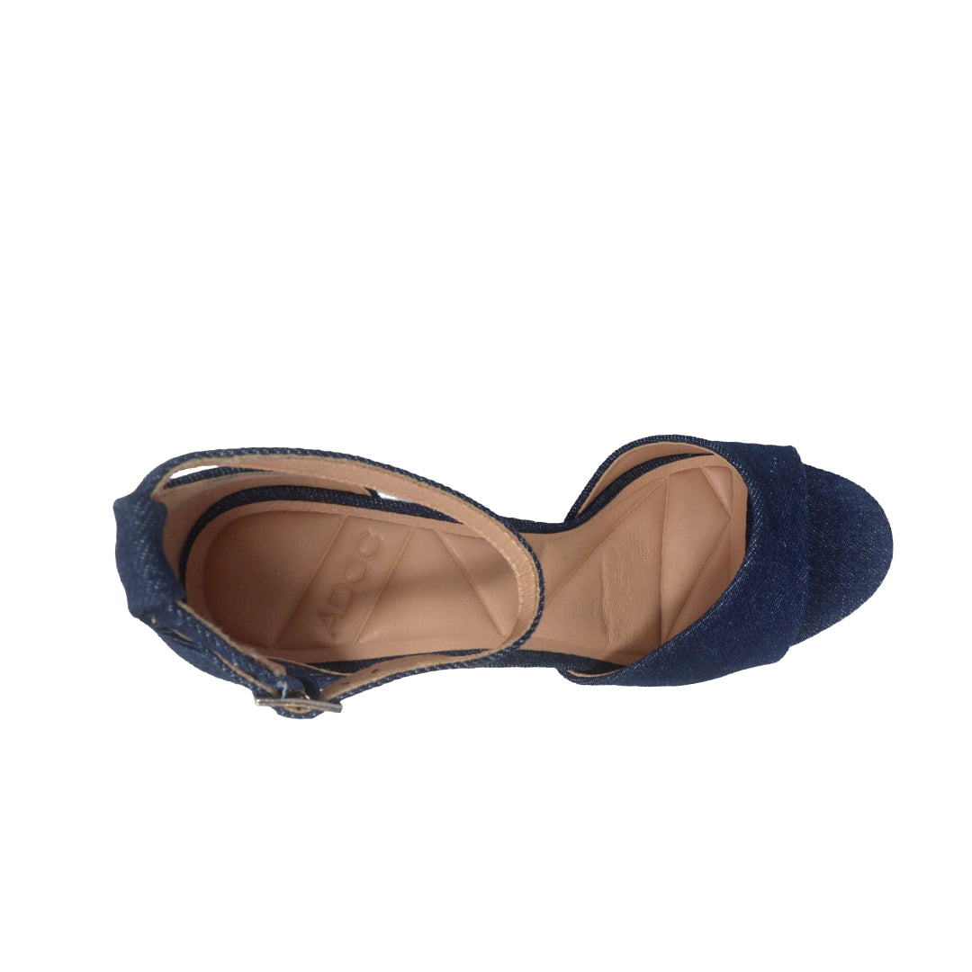 Sandalias de tacón Meryl para mujer color denim