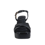 Sandalias de tacón Quilzel para mujer color negro