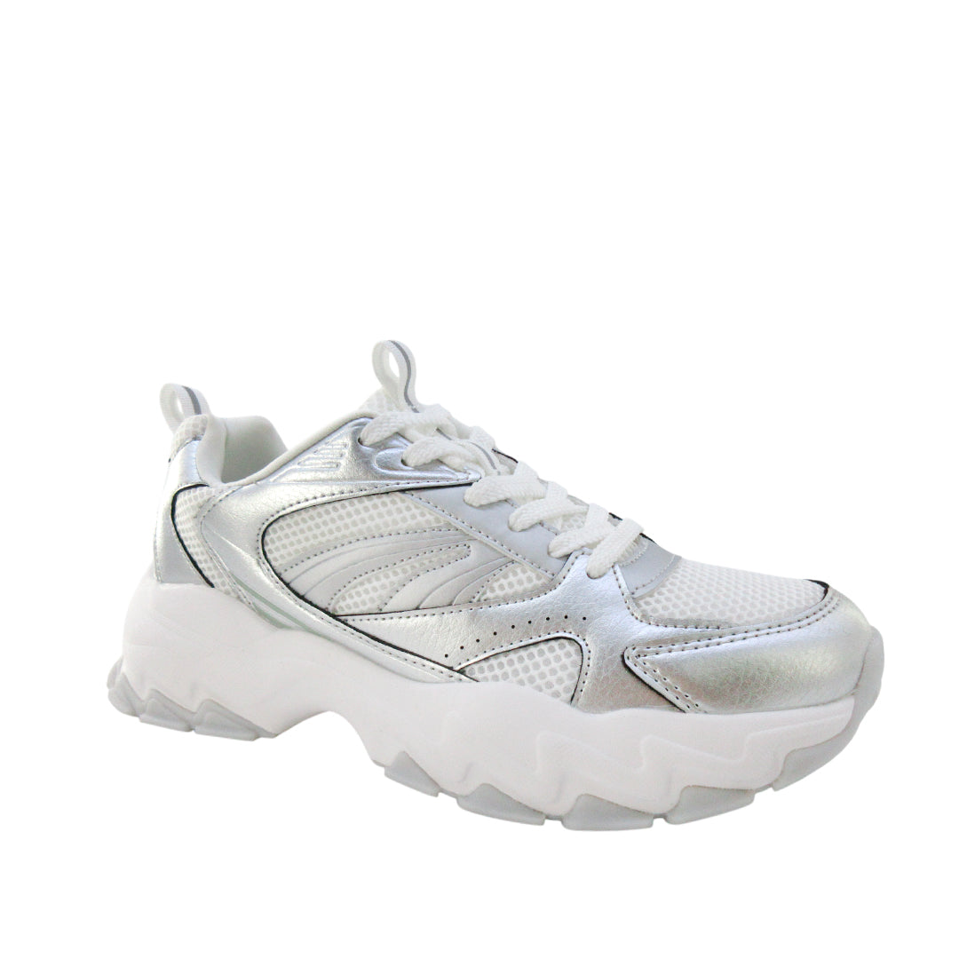 Tennis Romy color plateado