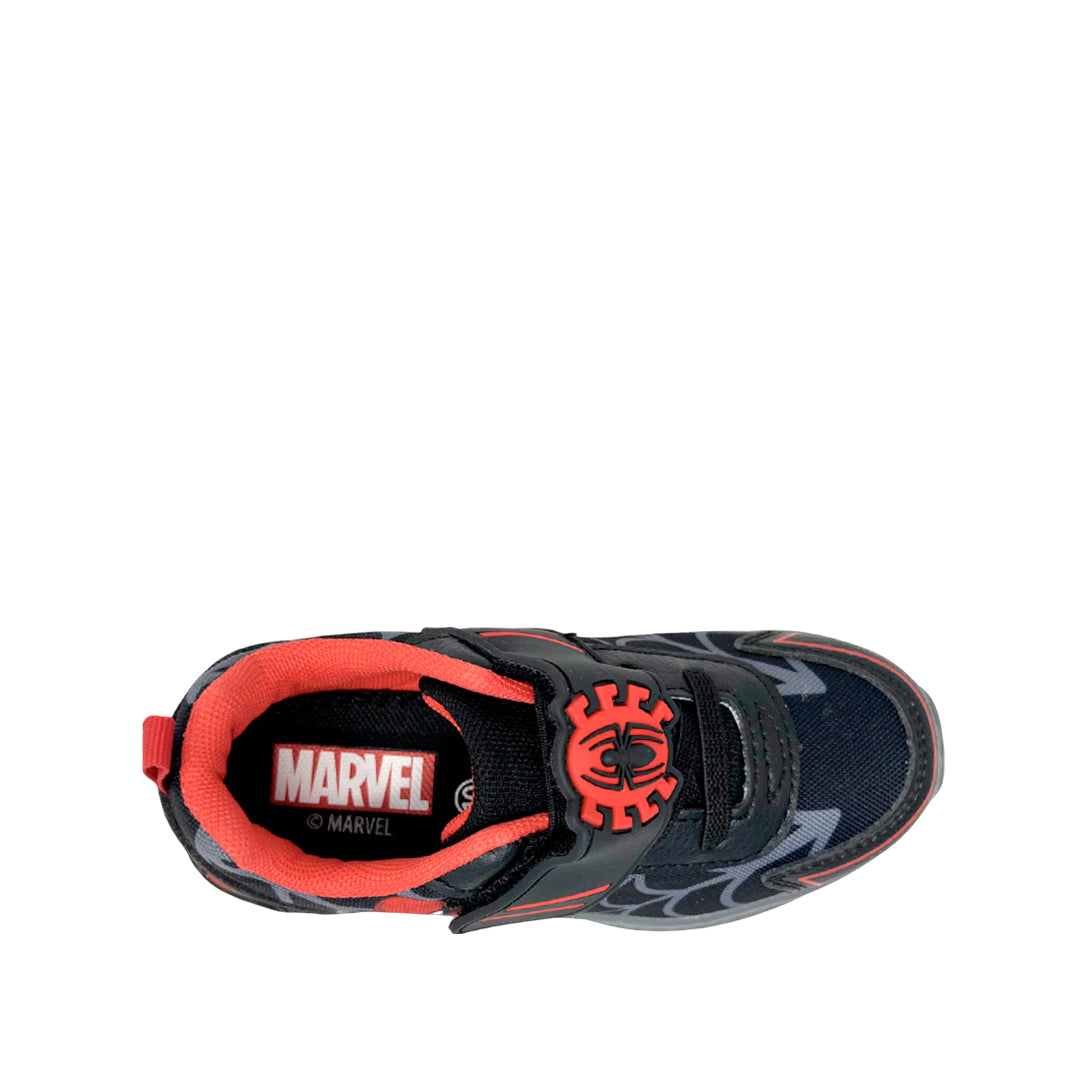 Tennis Spiderman negro para niño