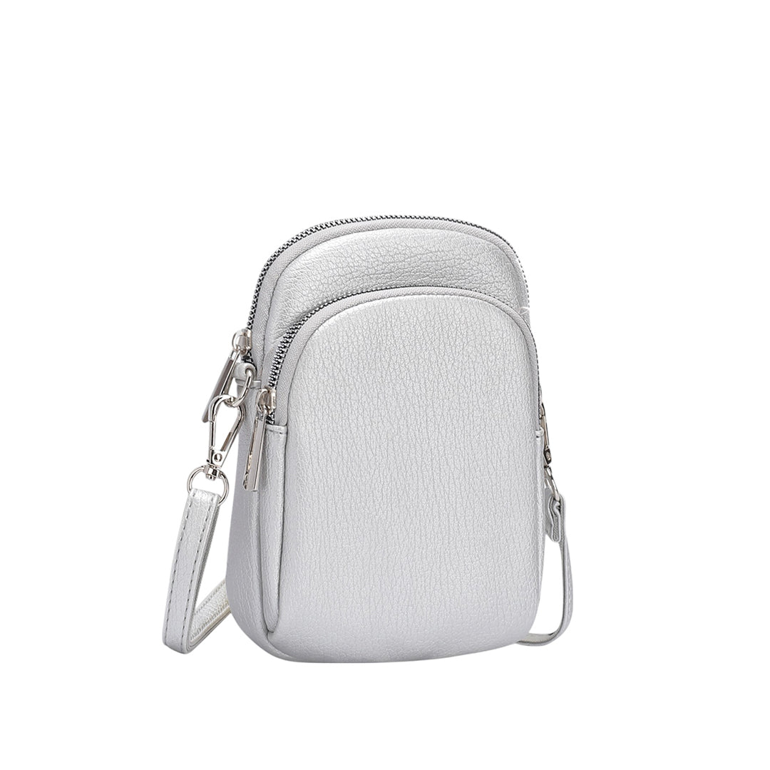 Billetera Toti  plateado para mujer