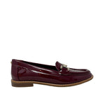 Mocasines Naava para mujer color burgundy