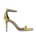 Sandalias de tacón Brazen para mujer color dorado