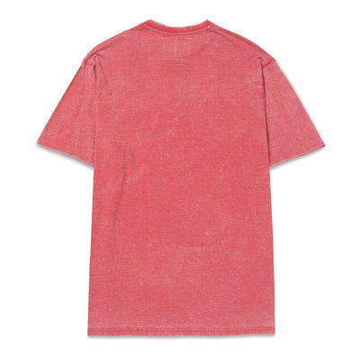 Camisa Polo Burnout Henley para hombre color rojo