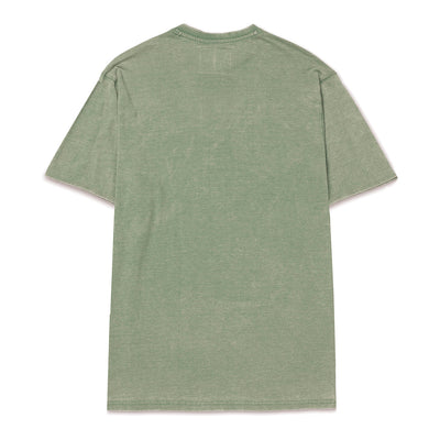 Camisa Polo Burnout Henley para hombre color olivo