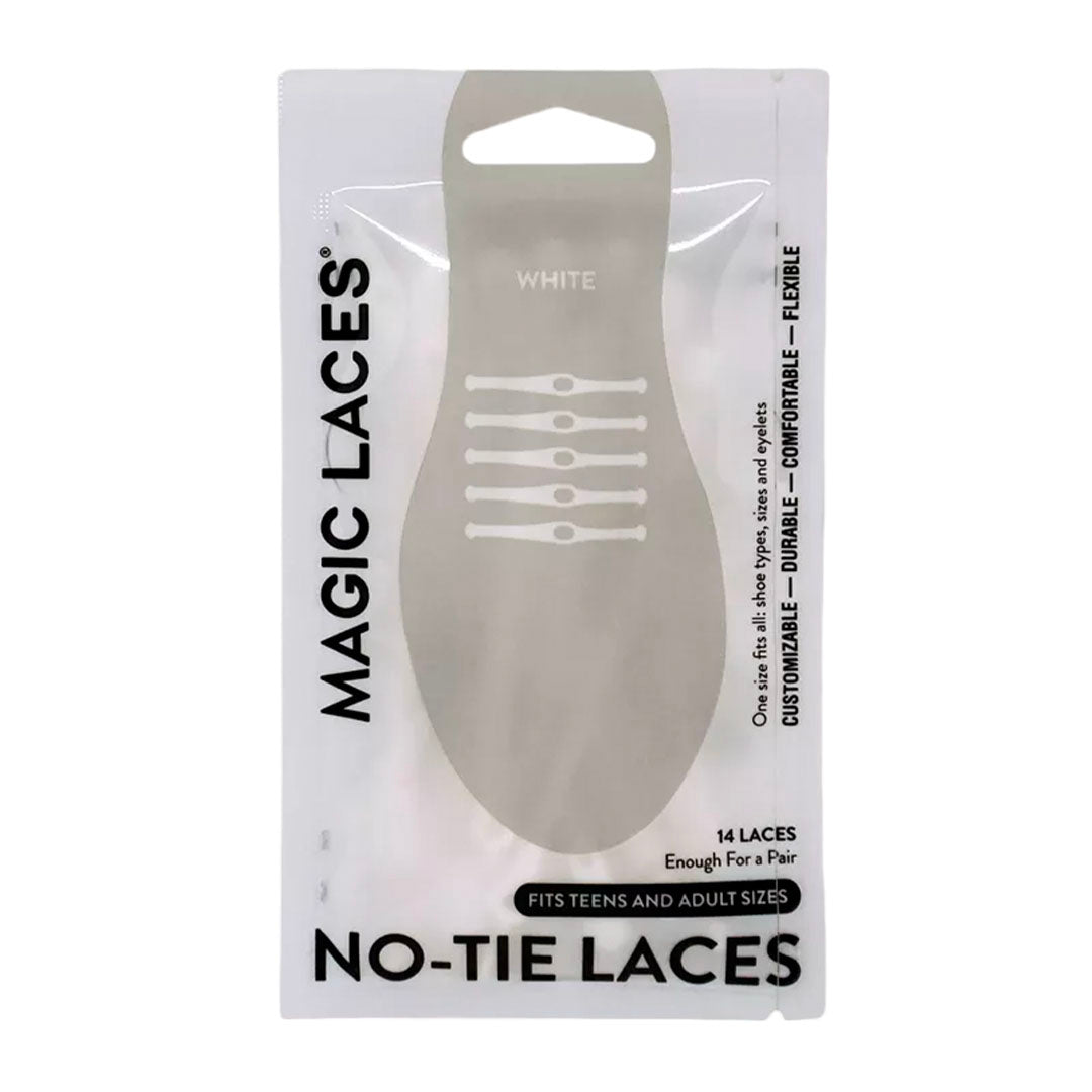 Cintas No Tie Elastic Laces Adults color blanco