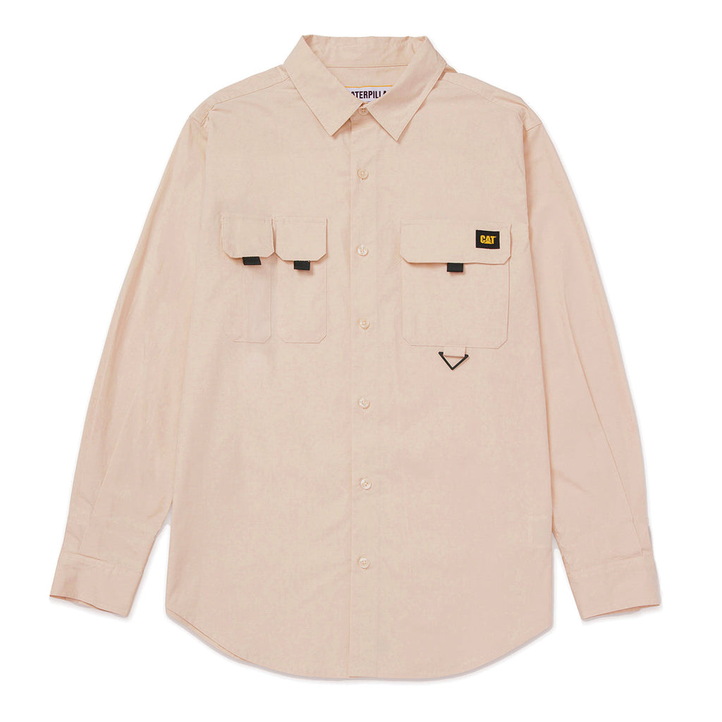 Camisa Utility para hombre color beige