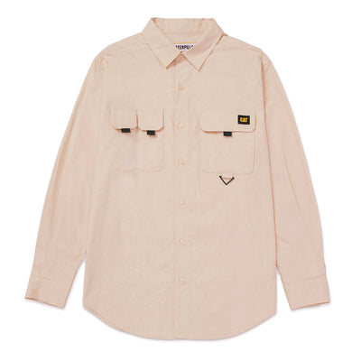 Camisa Utility para hombre color beige