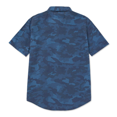Camisa Relaxed Poplin para hombre color azul