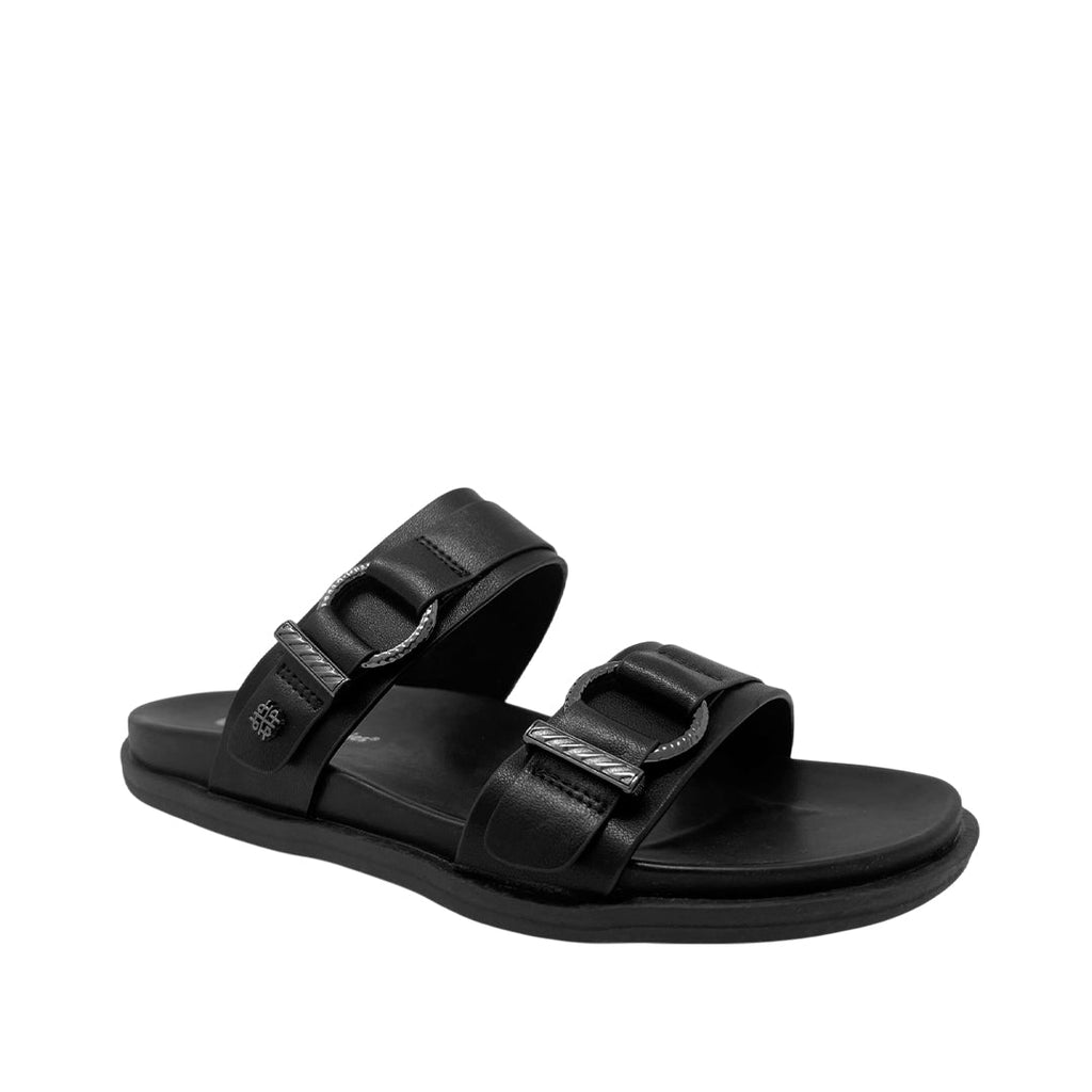 Sandalias flats Darcy 2 para mujer color negro
