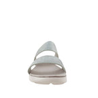 Sandalias flats Mariella plateado