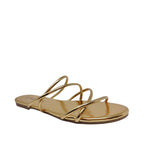 Sandalias flats Keren dorado