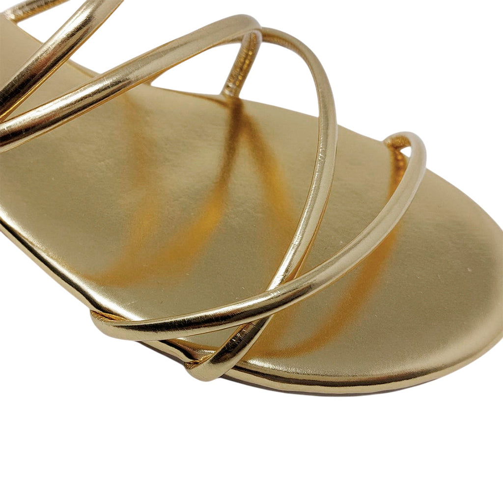 Sandalias flats Keren dorado