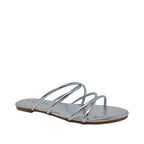 Sandalias flats Keren plateado