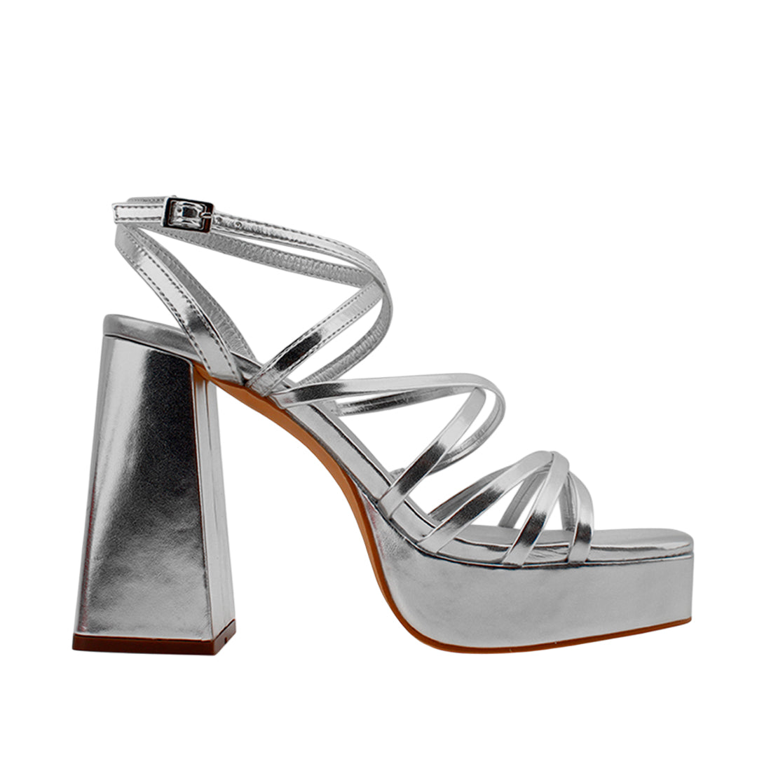 Sandalias Oba plateado