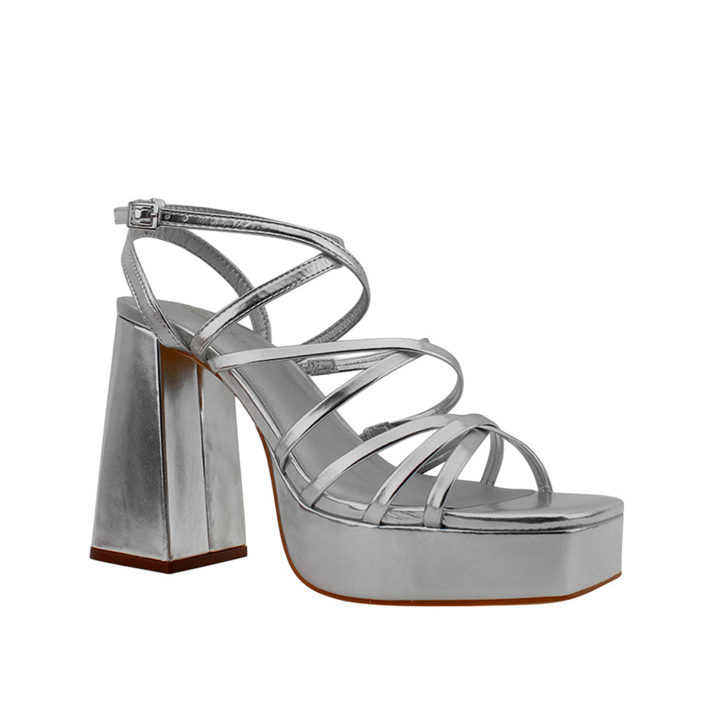 Sandalias Oba plateado