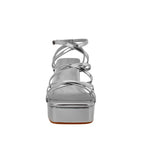 Sandalias Oba plateado