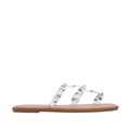 Sandalias flats Valeria blanco