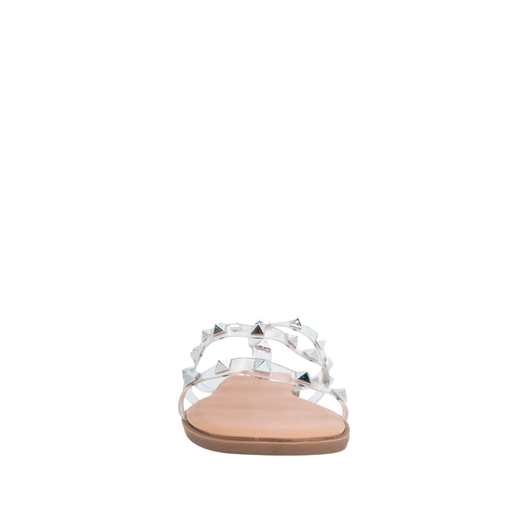 Sandalias flats Valeria blanco