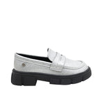 Mocasines Tianna color plateado