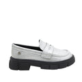 Mocasines Tianna color plateado