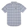 Camisa Plaid Poplin para hombre color gris