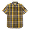 Camisa Plaid Poplin para hombre color amarillo