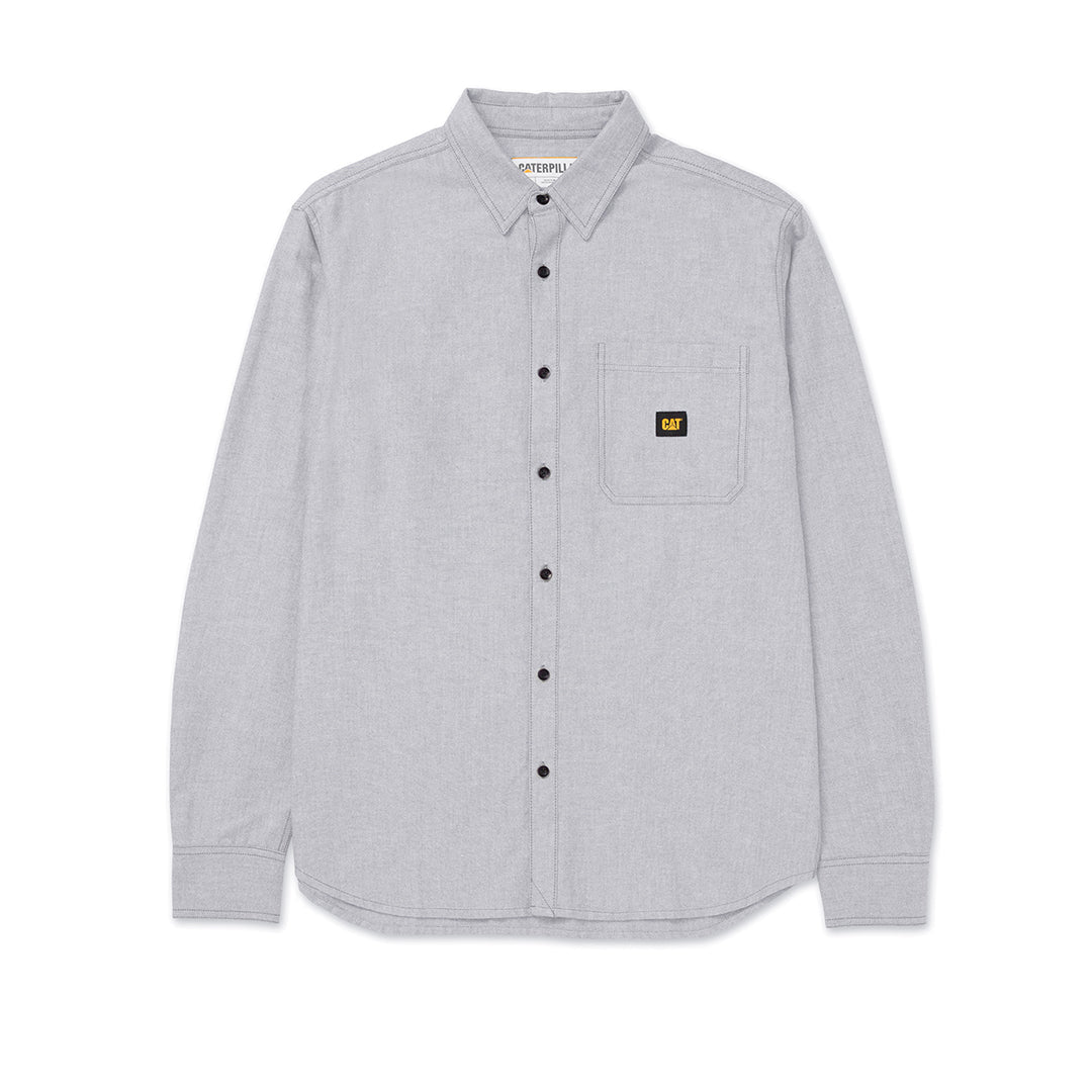Camisa Oxford Relaxed para hombre color gris