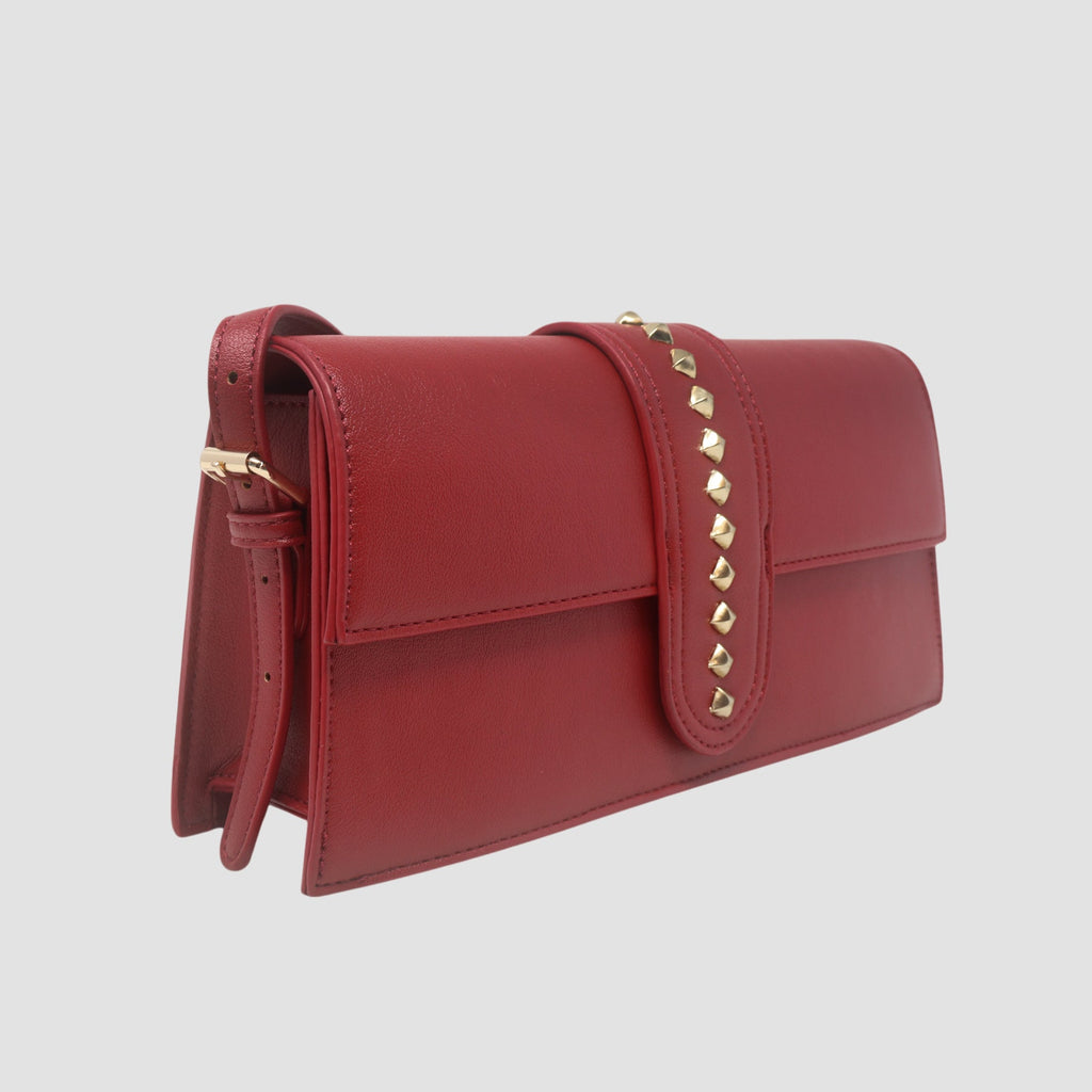 Cartera satchel Stella rojo