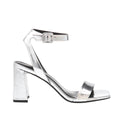 Sandalias de tacón Winni para mujer color plateado