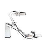 Sandalias de tacón Winni para mujer color plateado