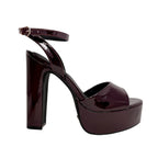 Sandalias de tacón Scarlett color burgundy