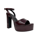 Sandalias de tacón Scarlett color burgundy