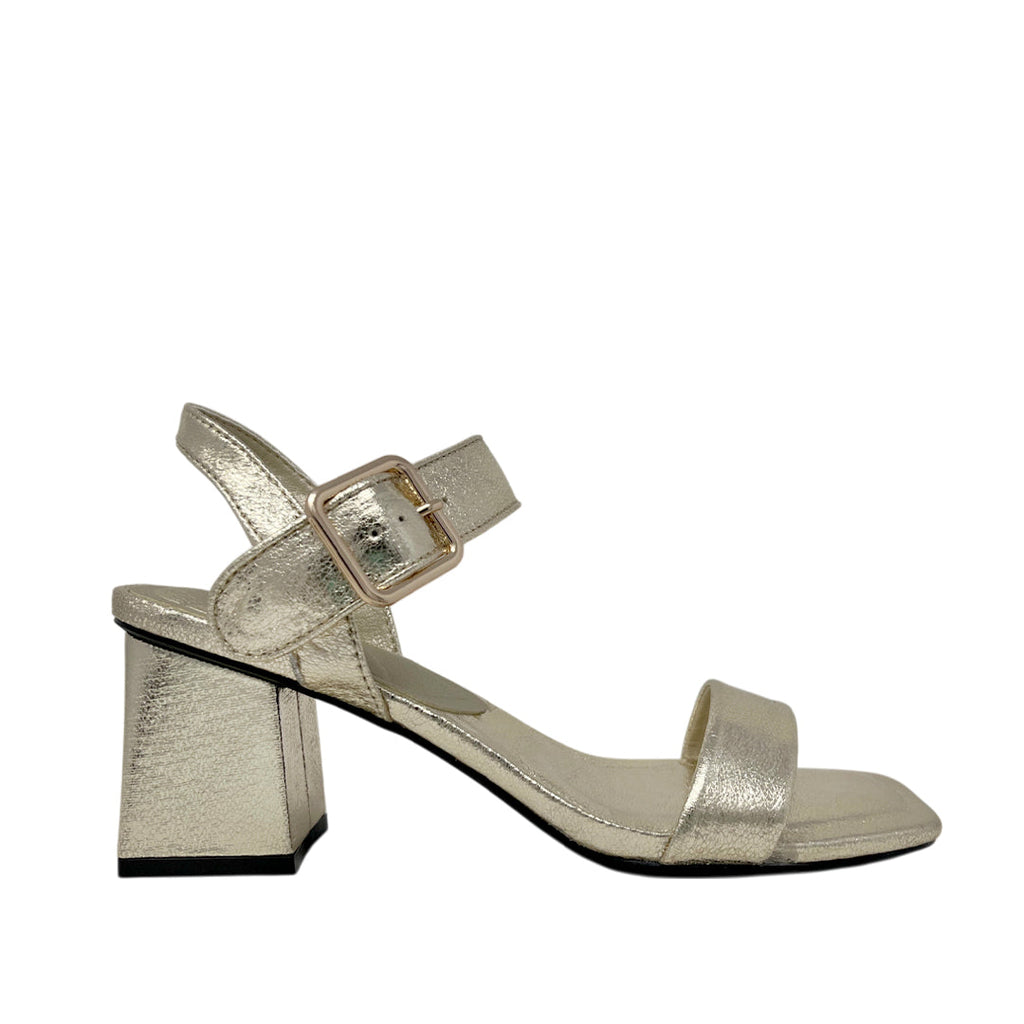 Sandalias de tacón Valerie color dorado