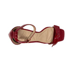 Sandalias de tacón Sylvie para mujer color rojo