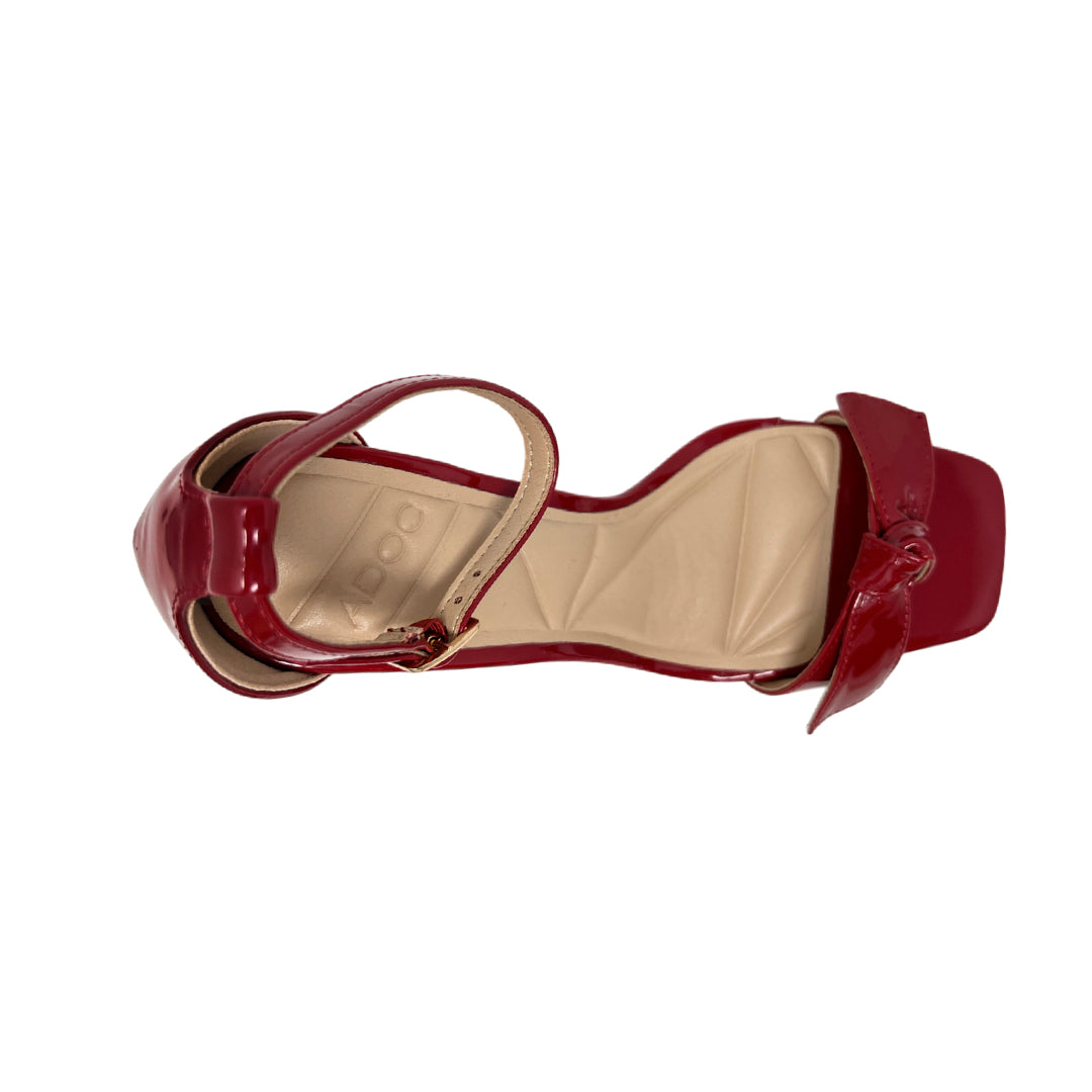 Sandalias de tacón Sylvie para mujer color rojo