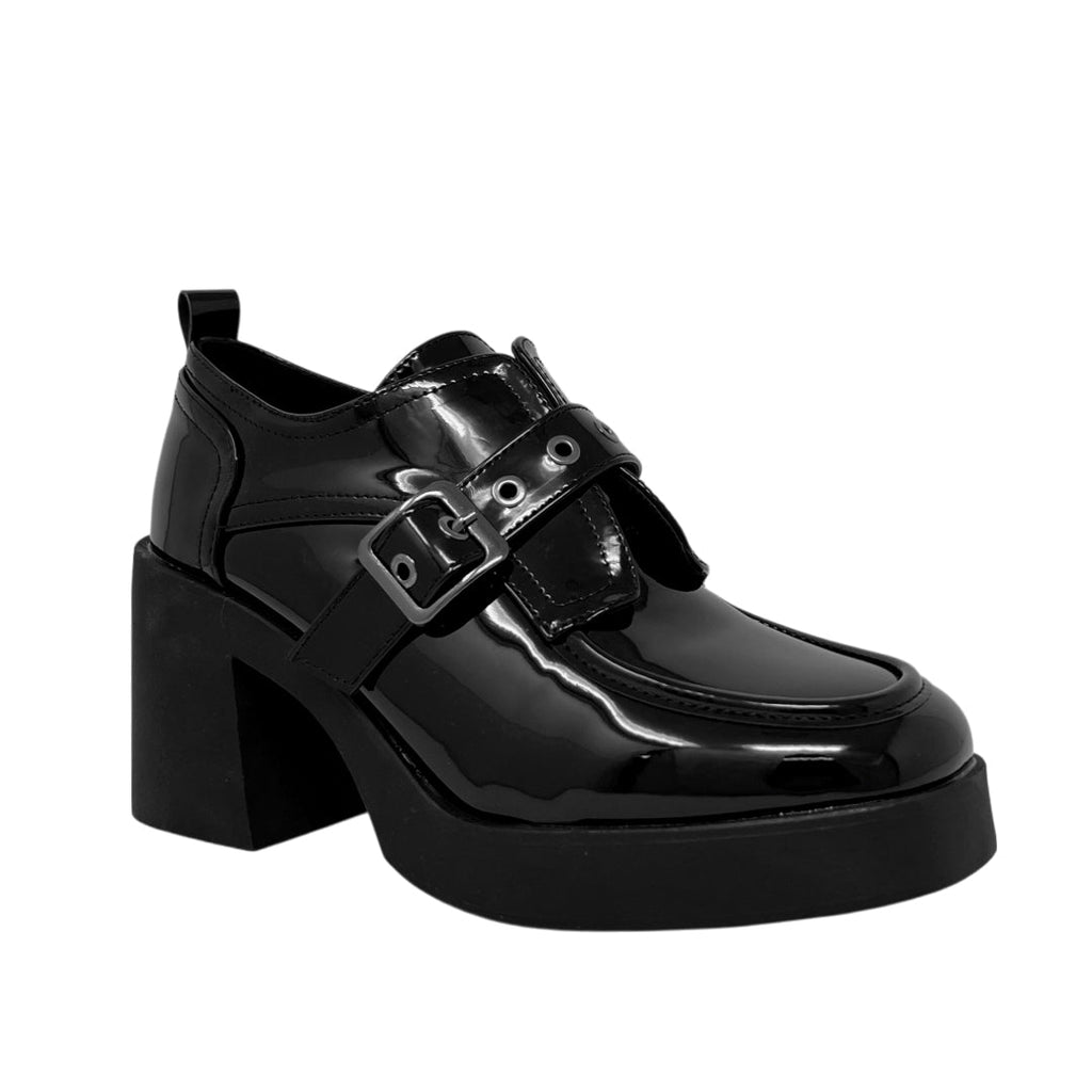 Mocasines con tacón Tabitha para mujer color negro