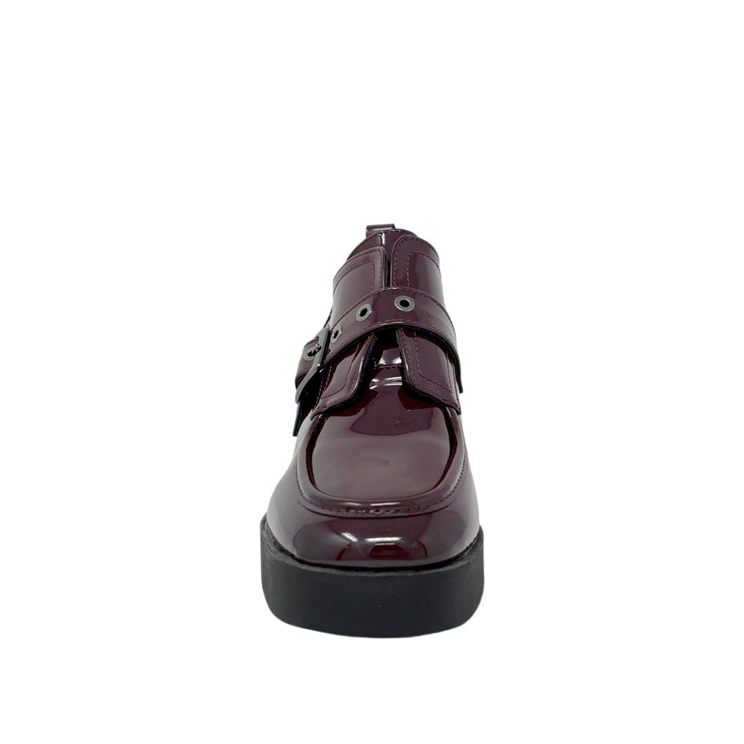 Mocasines con tacón Tabitha color burgundy