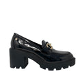 Mocasines con tacon Tabitha para mujer color burgundy