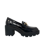 Mocasines con tacon Tabitha para mujer color burgundy