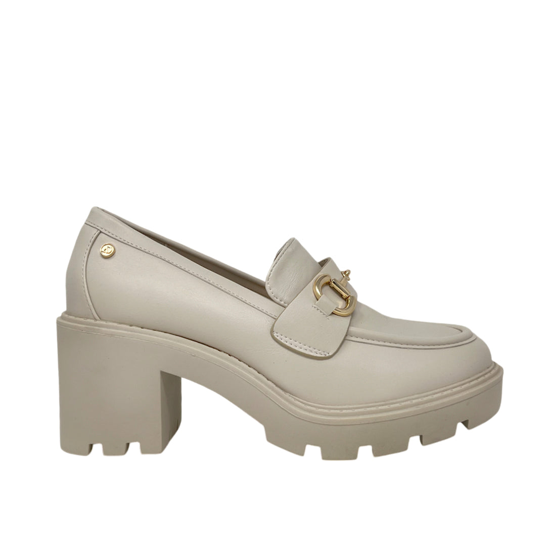 Mocasines Tomoyo para mujer color blanco hueso