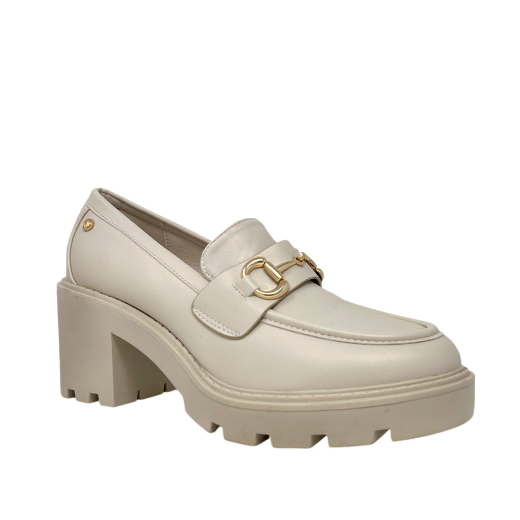 Mocasines Tomoyo para mujer color blanco hueso