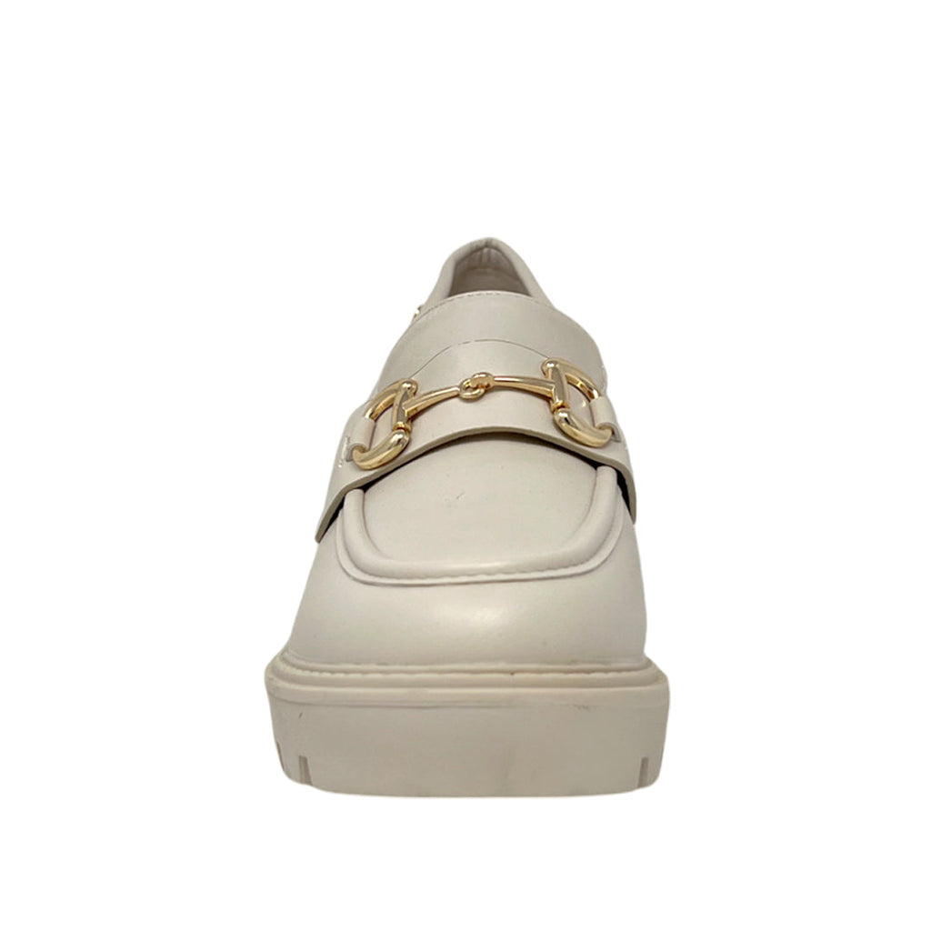 Mocasines Tomoyo para mujer color blanco hueso
