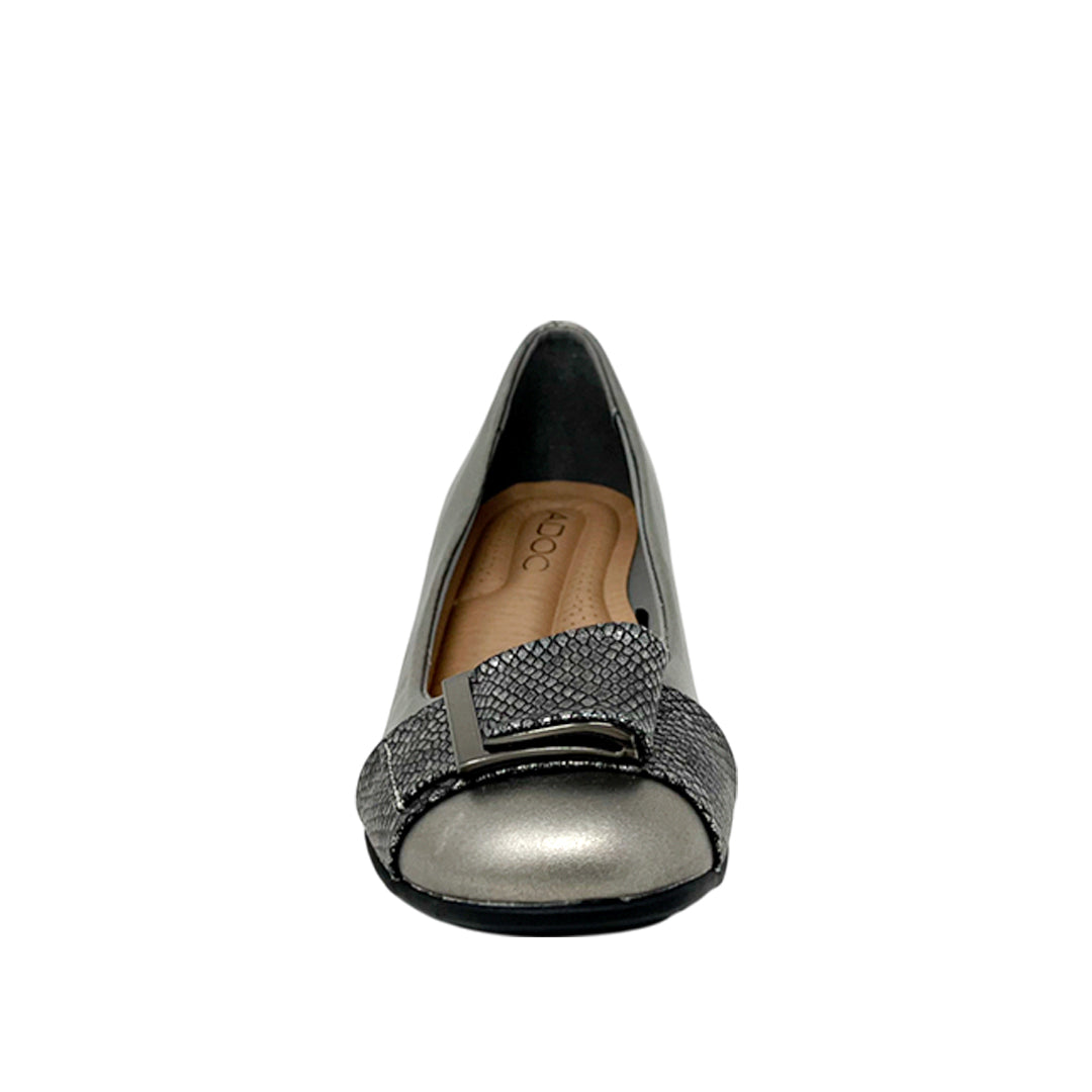 Tacones Edna para mujer color plateado