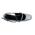 Tacones slingback Zelina para mujer color plateado