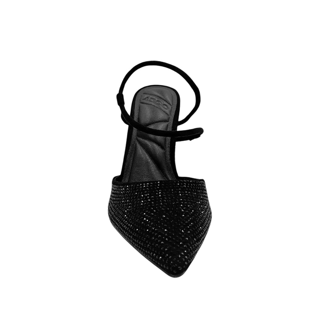Tacones slingback Zakira para mujer color negro