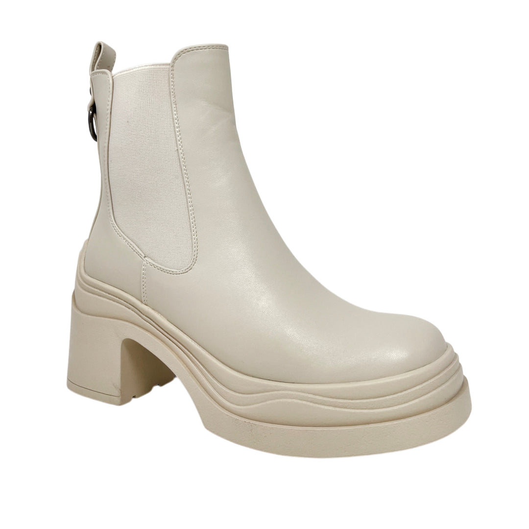 Botas de tacón Shiloh color blanco hueso