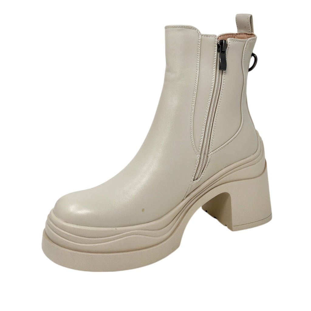 Botas de tacón Shiloh color blanco hueso